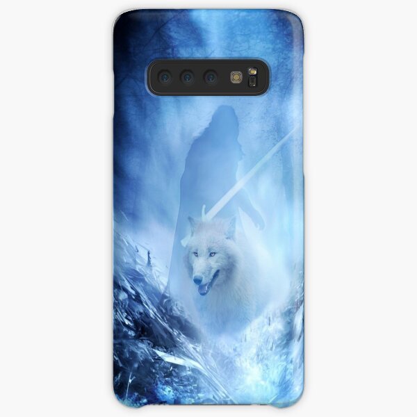 Jon Snow and Ghost - Game of thrones - Winter is here Samsung Galaxy Snap Case