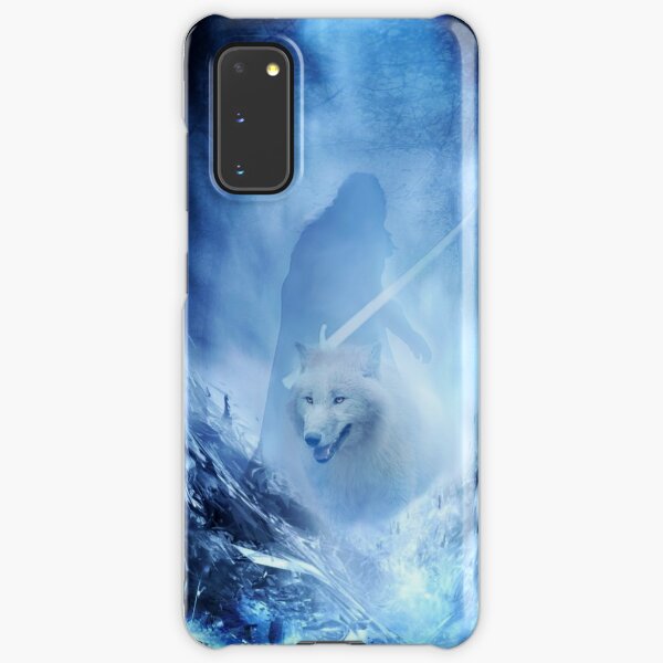 Jon Snow and Ghost - Game of thrones - Winter is here Samsung Galaxy Snap Case