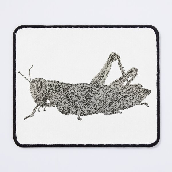 Item preview, Dotwork Grasshopper Art Print designed and sold by DrawWithSacha.