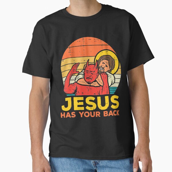 Item preview, Jesus Has Your Back Jiu Jitsu Retro Christian  designed and sold by PruitMaebel.