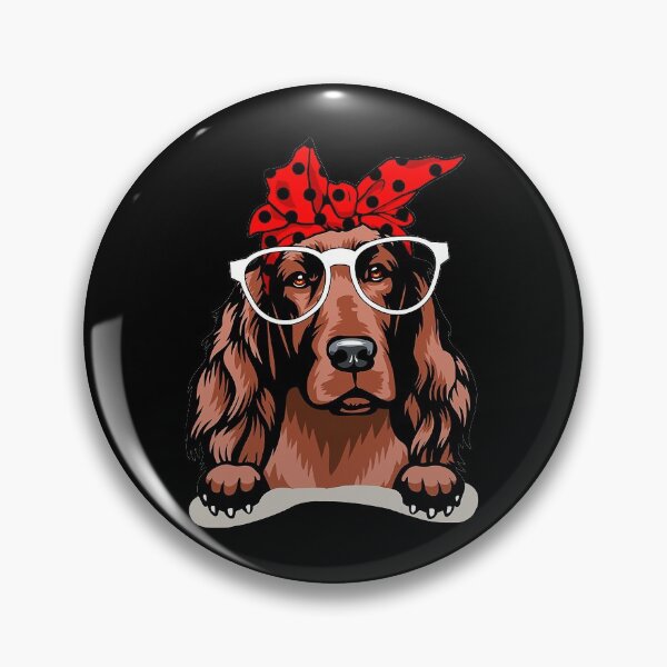 Item preview, Cute Irish Setter Christmas Red Plaid Headband And Glasses  designed and sold by PruitMaebel.