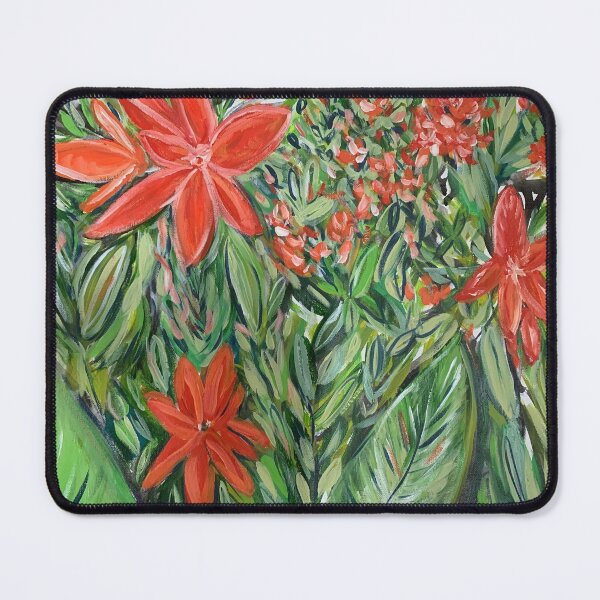 Item preview, Red Tropical Flower Artwork designed and sold by samantharedfern.