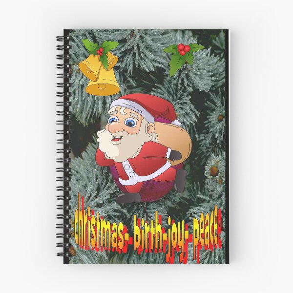 Item preview, Santa-Clause-red-birth joy-peace and christmas tree designed and sold by Reubens-Art.