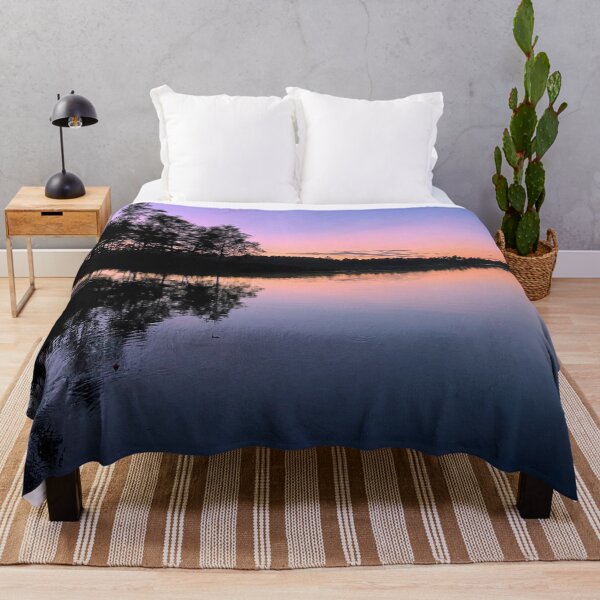 Item preview, Purple sky during sunset down the lake designed and sold by HenrikGPhoto.