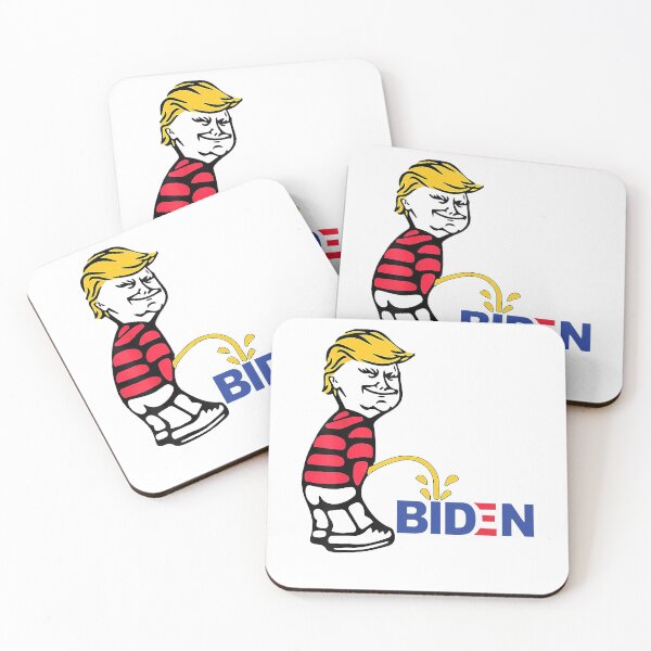 Aperçu de l'œuvre Trump fait pipi sur Biden pisse Anti Biden Pro Trump créée et vendue par brittenystrelle.