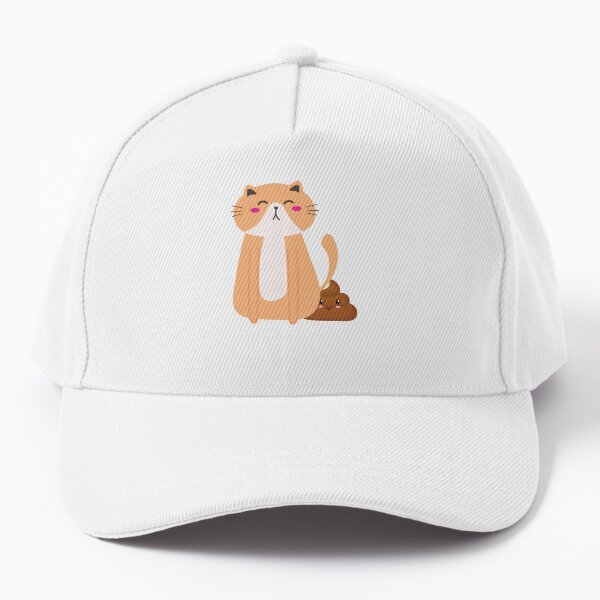 pooping Cats Funny T-shirt Funny Animal Lover Gag Joke Gift for Women, Men, Teens | Great for Birthday, White Elephant Party, Secret ... Stocking Filler or Stuffer, Christmas Baseball Cap