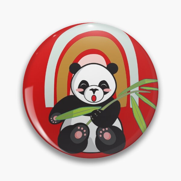 Item preview, Cute Panda with cute rainbow pattern- Cute animal friendly panda designed and sold by Vibing-Right.