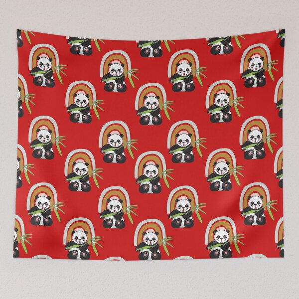 Item preview, Cute Panda with cute rainbow pattern- Cute animal friendly panda designed and sold by Vibing-Right.