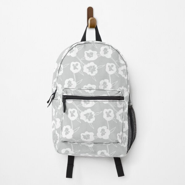 Item preview, White on gray retro tulips designed and sold by stavina.