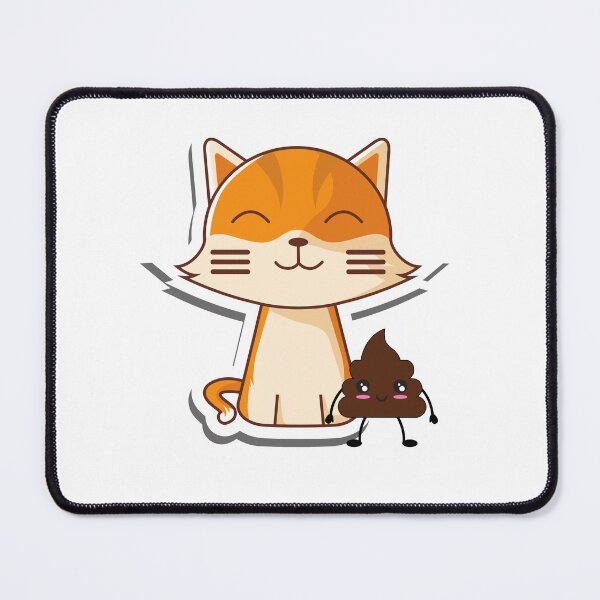 2022 - 2023 pooping Cats Funny T-shirt Funny Animal Lover Gag Joke Gift for Women, Men, Teens | Great for Birthday, White Elephant Party, Secret ... Stocking Filler or Stuffer, Christmas Mouse Pad