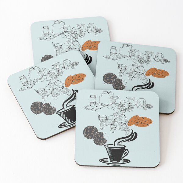 Item preview, Pastries and Cookies with a Cup of Coffee designed and sold by DreamClock.