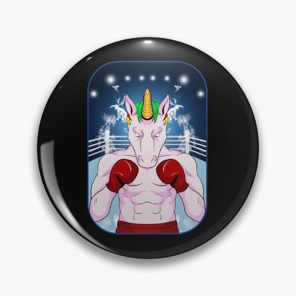 Item preview, Boxer Unicorn Fighter In The Ring Pugilist Red Boxing Gloves designed and sold by PruitMaebel.
