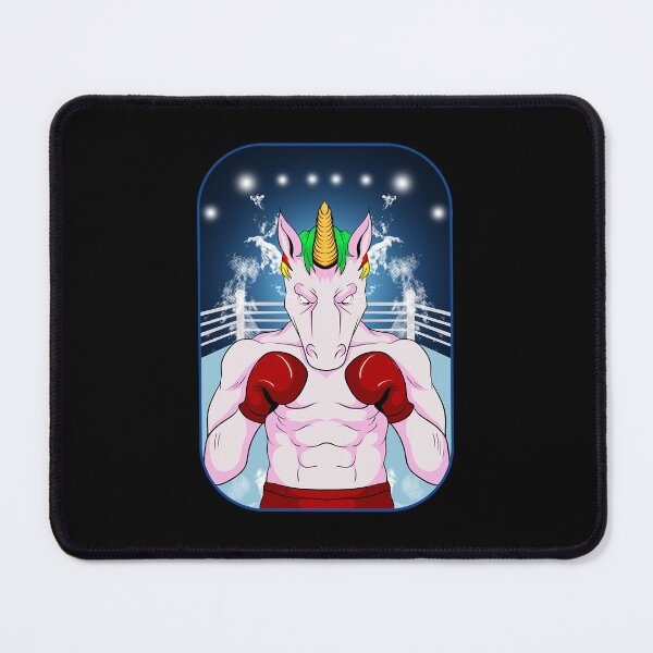 Item preview, Boxer Unicorn Fighter In The Ring Pugilist Red Boxing Gloves designed and sold by PruitMaebel.