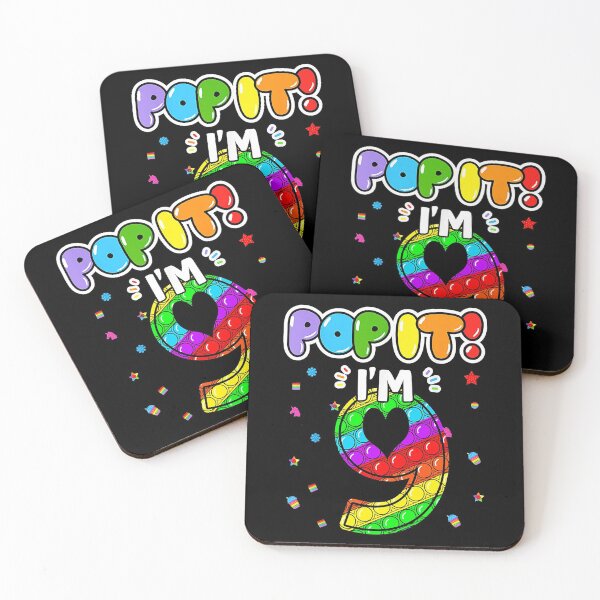 Item preview, Birthday Kids Pop It I am 9 years old 9th Birthday Fidget  designed and sold by PruitMaebel.