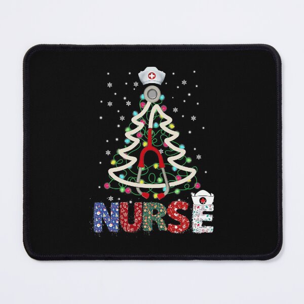 Item preview, Christmas Nurse RN LPN Stethoscope Tree Lights Ornaments designed and sold by PruitMaebel.