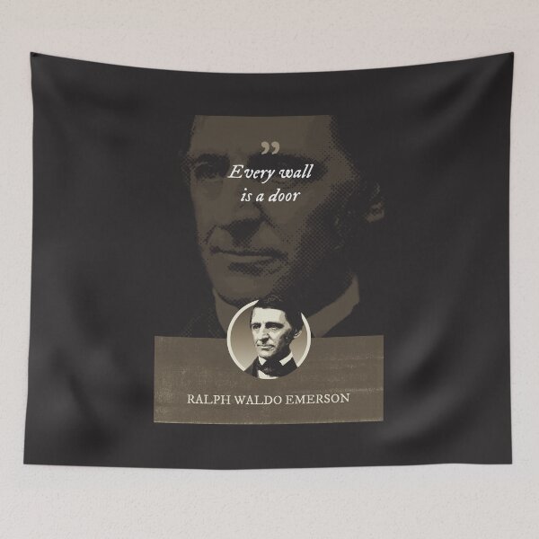 Item preview, Ralph Waldo Emerson - Every wall is a door designed and sold by Syahrasi.