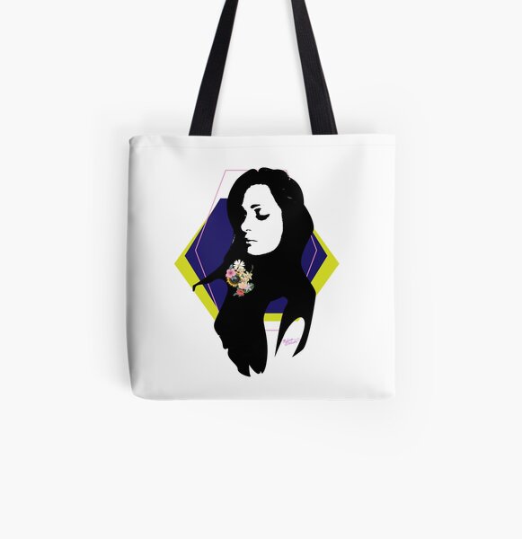 "Floral On My Sleeve" All Over Print Tote Bag