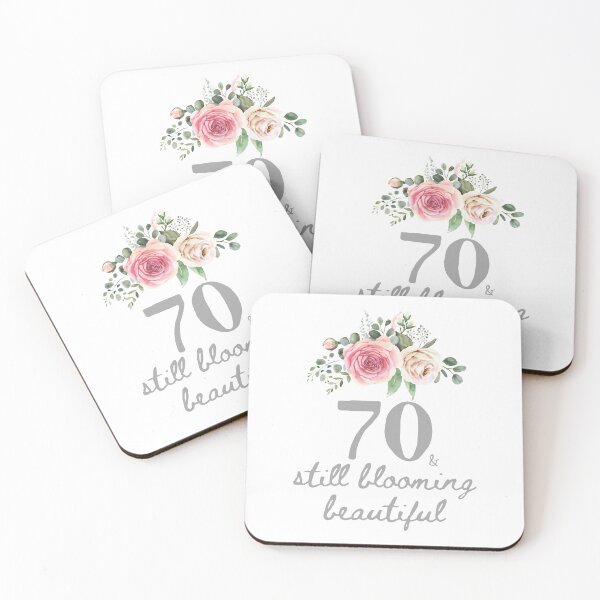 Item preview, 70 and Blooming Beautiful - Seventieth Birthday Celebration Design designed and sold by Partypumpkin.