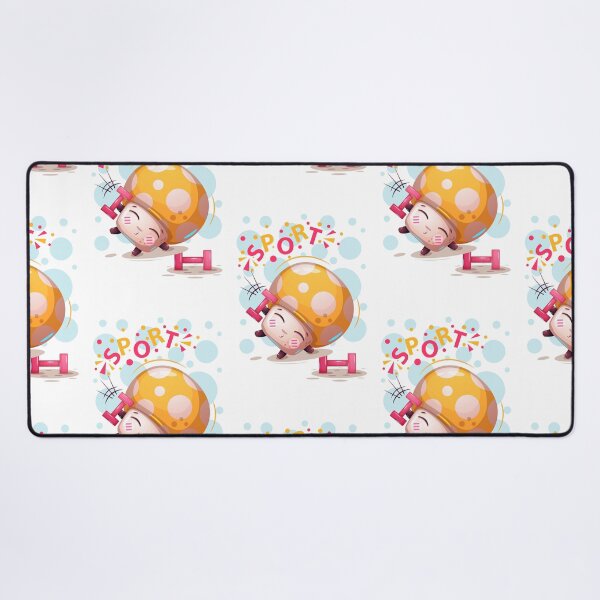 Item preview, Cute Mushroom do Sport and lifting weight. Fun design. designed and sold by epicmarketing.