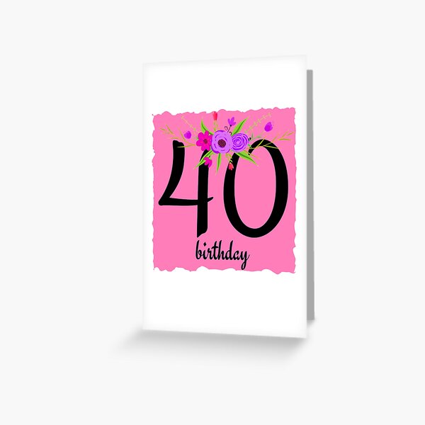 Item preview, 40th Birthday - Fortieth Birthday Celebration Design designed and sold by Partypumpkin.