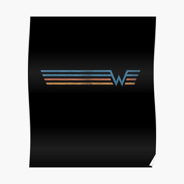 Weezer Color Stripe christmas   Poster
