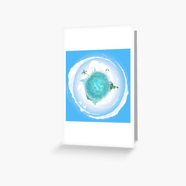 Tiny Ocean Planet Greeting Card