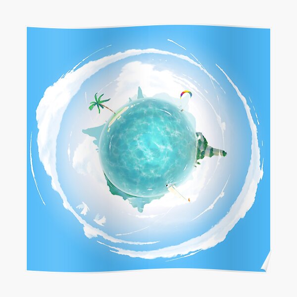 Tiny Ocean Planet Poster