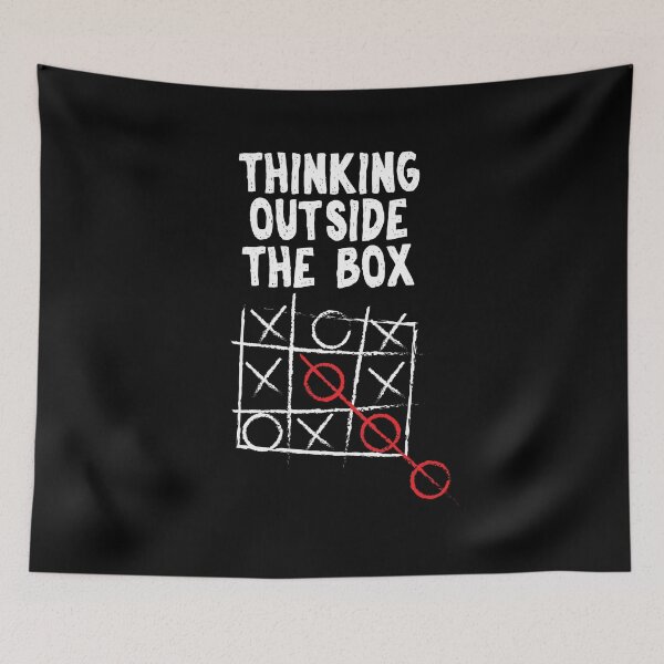 Item preview, Think Outside The Box print Neurodiversity designed and sold by theodoros20.