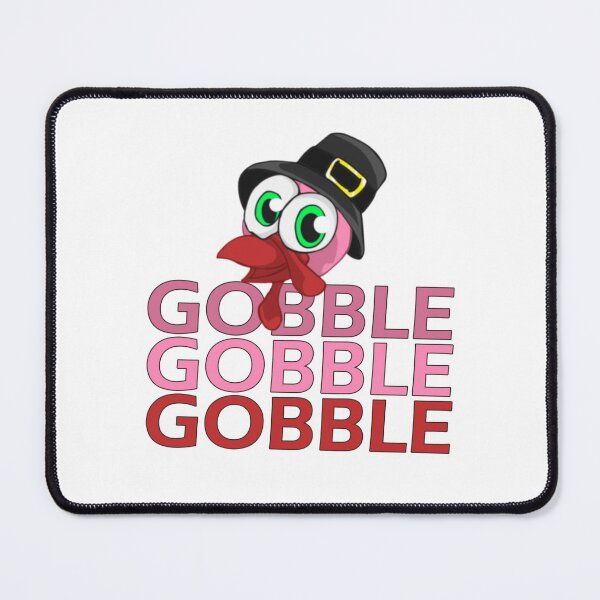 Item preview, Turkey Saying Gobble Gobble Gobble Happy Thanksgiving Day designed and sold by Vasyl  Chernovol.