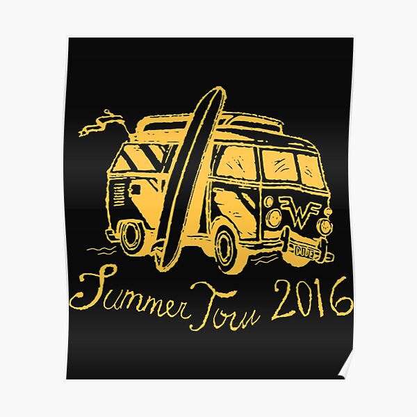 Weezer Summer Tour 2016 T Shirt Poster