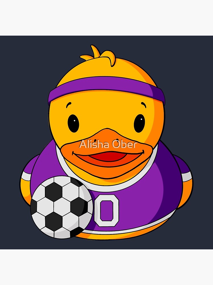 Soccer Player Rubber Duck Photographic Print