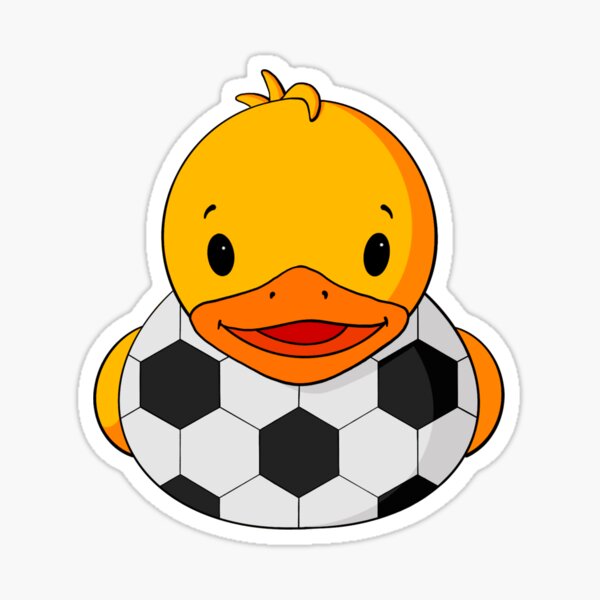 Soccer Rubber Duck Sticker