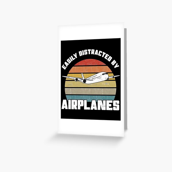 Item preview, Easily Distracted By Airplanes - Pilot Aviation Flight product designed and sold by theodoros20.