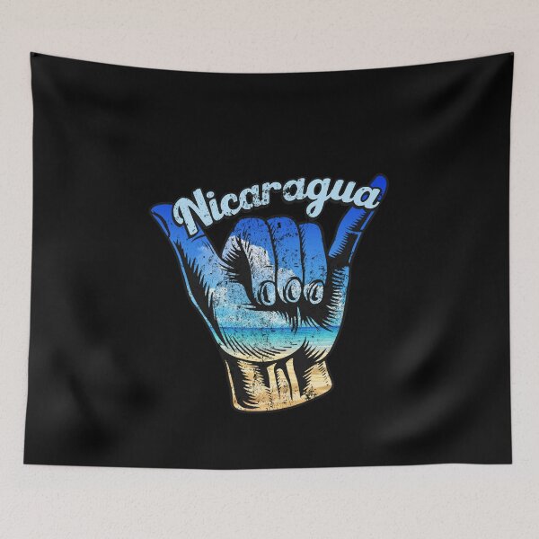 Item preview, Nicaragua shaka hand. Nicaragua surfing designed and sold by chrlalexandru.