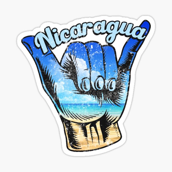Item preview, Nicaragua shaka hand. Nicaragua surfing designed and sold by chrlalexandru.
