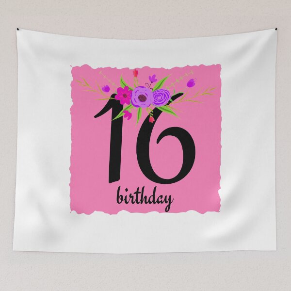 Item preview, 16th Birthday Girl - Sixteenth Birthday Celebration Design designed and sold by Partypumpkin.