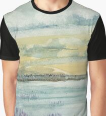 Aquarell Lavendel Wiese Graphic T-Shirt