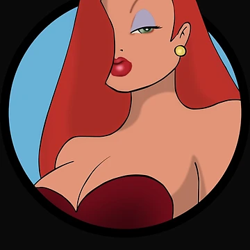 Artwork thumbnail, Jessica Rabbit Sticker by STEWARTBUTTON