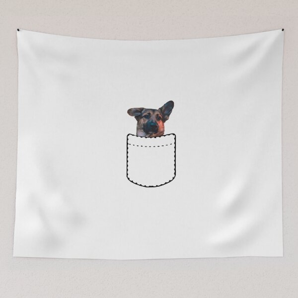 Item preview, German Shepherd in Pocket designed and sold by apuppyfeed.