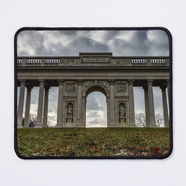 Item preview, Colonnade Reistna in Valtice with dramatic clouds designed and sold by Michaelerch.