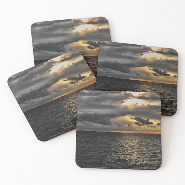 Item preview, Stormy cloudy evening by the sea designed and sold by HenrikGPhoto.
