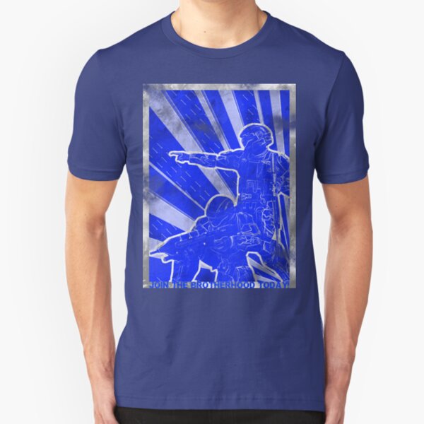 BLUE Army "ODST" Propaganda Slim Fit T-Shirt