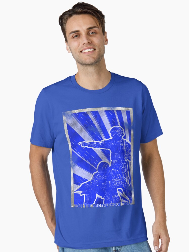 Thumbnail 2 of 7, Essential T-Shirt, BLUE Army "ODST" Propaganda designed and sold by FCRevolutions.