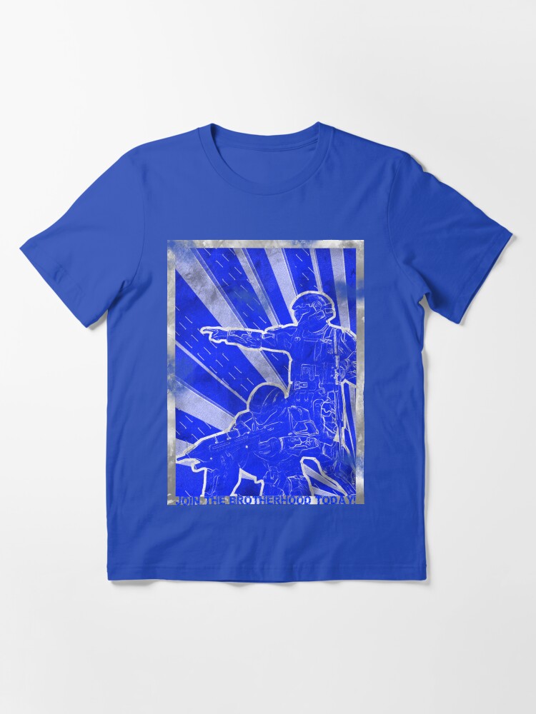 Thumbnail 3 of 7, Essential T-Shirt, BLUE Army "ODST" Propaganda designed and sold by FCRevolutions.