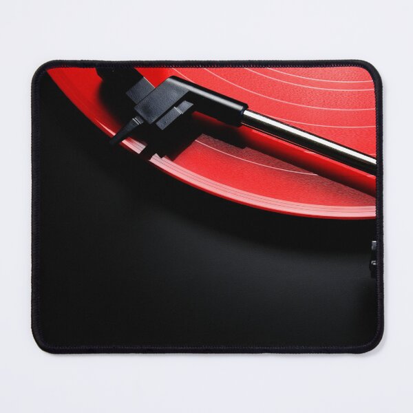 Item preview, Red vinyl record on a turntable designed and sold by Michaelerch.