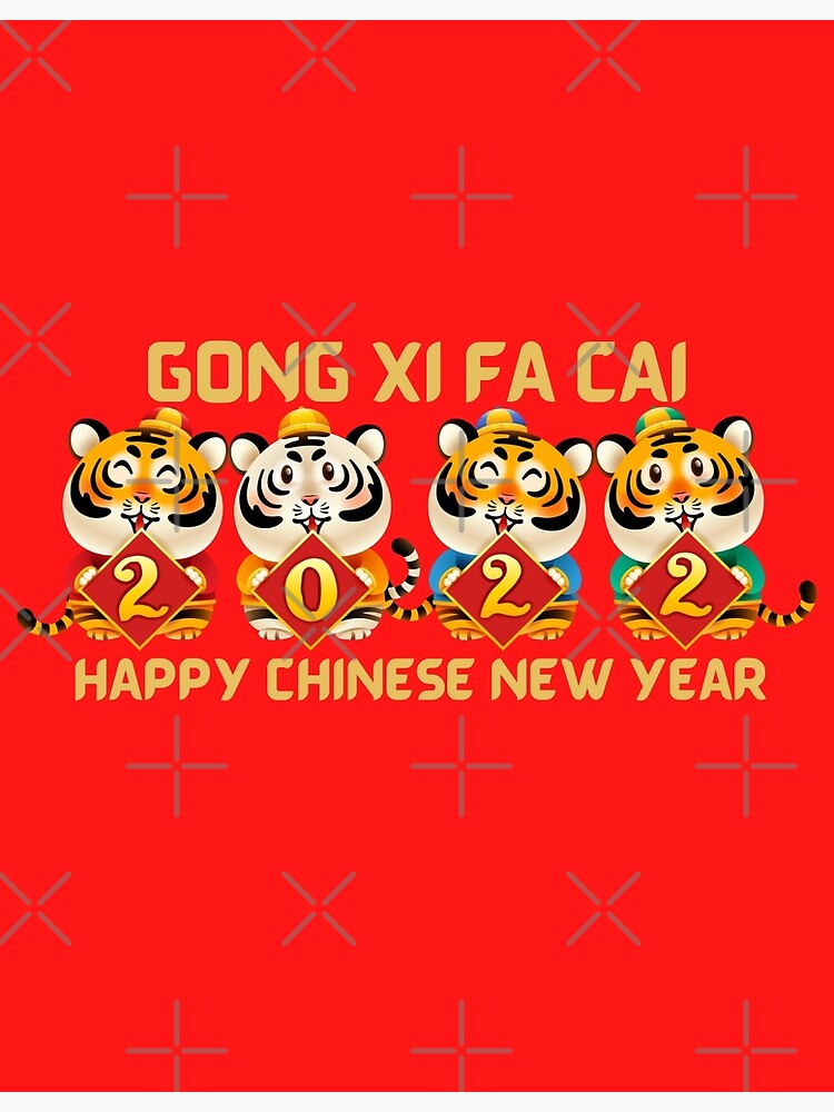 Disover Gong Xi Fa Cai 2022 - Happy Chinese New Year Premium Matte Vertical Poster