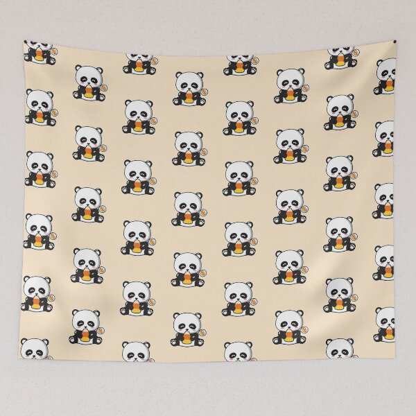 Item preview, Cute Panda Eating Candy Corn designed and sold by Luan Huynh.