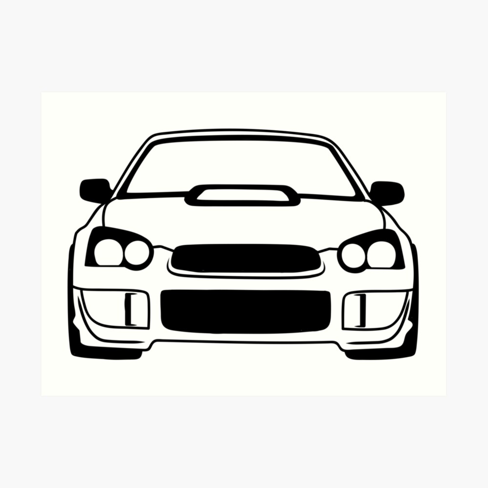 "Simple wrx sti" Art Print by TswizzleEG | Redbubble