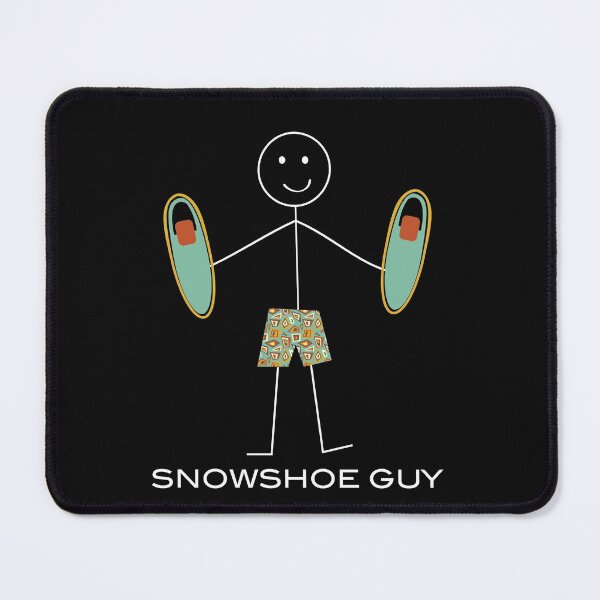 Item preview, Funny Mens Snowshoeing Guy designed and sold by whyitsme.