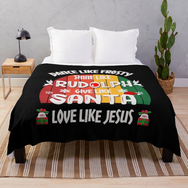 Item preview, Dance Like Frosty Shine like Rudolph Give like Santa Love Like Jesus designed and sold by i-longmanshop.